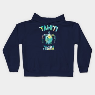 Tahiti, French Polynesia, Sea Turtle Kids Hoodie